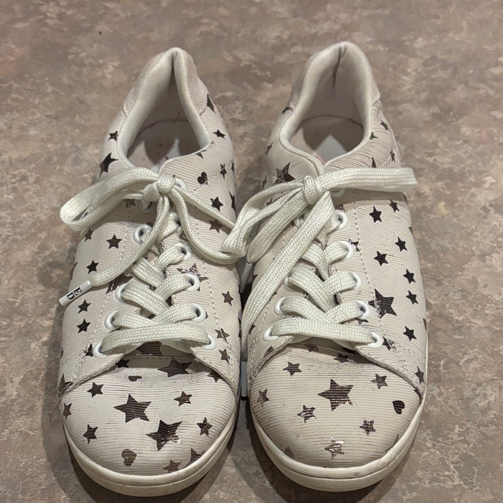 Ellen Degeneres White Star Sneakers